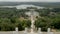 Top view aerial shooting of the twelve white columns de Saint-Christophe