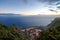 Top view on Agulo coastal village in Spain