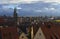 Top view of the ancient part of Nuremberg.