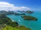 Top view of Ang Thong National Marine Park, Thailand
