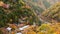 Top view of Arashiyama at fall