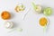 top view arrangement with baby food. High quality photo