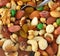 Top view of Assorted healthy mixed nuts