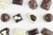 Top View Of An Assortment Of Fine Chocolates