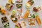 top view assortment tasty meal. High quality beautiful photo concept