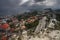 Top view of Balchik town, coast of the Black Sea, Varna region