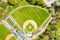 Top view of a baseball field