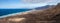 Top view beautiful panorama seascape of Fuerteventura island