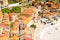Top view of beautiful seaside town Scilla, Calabria, Southern It