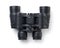 Top view of black metal modern binoculars