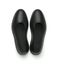 Top view of black rubber overshoe waterproof galoshes