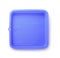 Top view of blue silicone pan