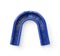 Top view of blue silicone sport mouth guard