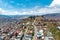 Top view of bolivian suburbs