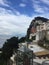 top view capri island napoli italy