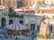 Top view of a carousel in Bergamo