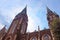 Top view of Cathedral of Saints Olga and Elizabeth, Lviv, Ukraine