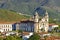 Top view of the center of the historic Ouro Preto city