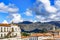 Top view of the center of the historic Ouro Preto city in Minas Gerais