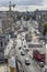 Top view of the central Berlin street Unter den Linden