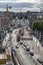 Top view of the central Berlin street Unter den Linden