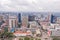 Top view on central business district of Nairobi from Kenyatta International Conference Centre helipad