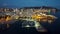 Top view of the city of Benidorm, a resort city at the eartern coast of Spain.