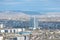 top view of the city of Skopje, the capital of North Macedonia