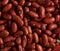 Top view closeup of a pile of red kidney beans