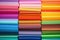 top view of a colorful assortment of craft papers