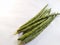 Top view of Drumstick, White background.