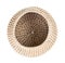 Top view of empty moroccan wicker basket isolated