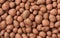 Top view of expanded lightweight clay pebbles