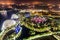 Top view of fantastic garden by Marina Bay, Singapore
