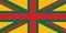 Top view of flag Anglo Lithuanian lithuania. Lithuanian patriot and travel concept. no flagpole. Plane design, layout. Flag