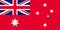 Top view of flag Civil Ensign of Australia, Australia. Australian travel and patriot concept. no flagpole. Plane design, layout.