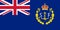 Top view of flag of Ensign of the Scottish Fisheries Protection Agency . flag of united kingdom of great Britain, England. no