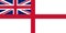 Top view of flag of Naval Ensign of the United Kingdom . flag of united kingdom of great Britain, England. no flagpole. Plane