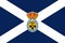 Top view of flag Santa Cruz de Tenerife, Spain. Spanish travel and patriot concept. no flagpole. Plane design, layout. Flag