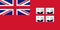 Top view of flag of Trinity House Ensign . flag of united kingdom of great Britain, England. no flagpole. Plane design, layout.