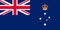 Top view of flag Victoria Australia , Australia. Australian travel and patriot concept. no flagpole. Plane design, layout. Flag