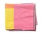 Top view of folded cotton kitchen towel