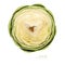 Top view of fresh artichoke on white background. Food concept. Healthy eating