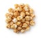 Top view of fresh caramel popcorn