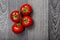 Top view of fresh tomatoes