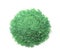 Top view of green aroma bath salt