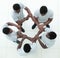 Top view. a group of guys make a circle of hands