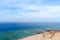 Top view of the Gulf of Aqaba and coral reefs