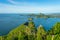 Top view of gulf of Thailand, Prachuap Khiri Khan