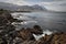 Top view of Hermanus coastal town, South Africa